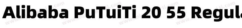 Alibaba PuTuiTi 20 55 Regular字体转换